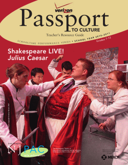 Shakespeare LIVE! Julius Caesar