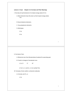 First lecture Outline