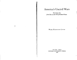 America`s Uncivil Wars