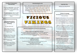Vicious Vikings Mind Map - Dove Bank Primary School
