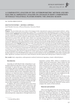 A comparative analysis of the anthropometric method and