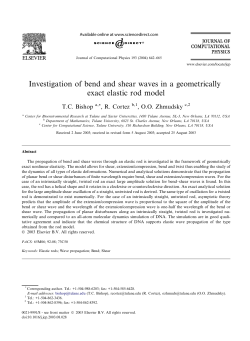 Investigation of bend and shear waves in a geometrically exact