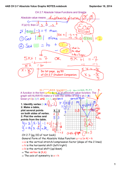 4AB CH 2-7 Absolute Value Graphs NOTES.notebook