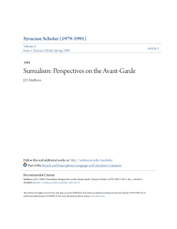 Surrealism: Perspectives on the Avant