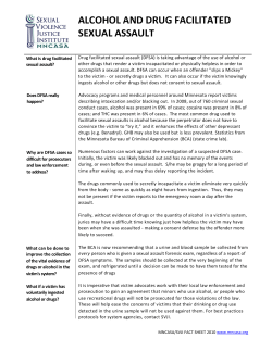 alcohol and drug facilitated sexual assault
