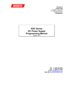 Rev F - AMETEK Programmable Power