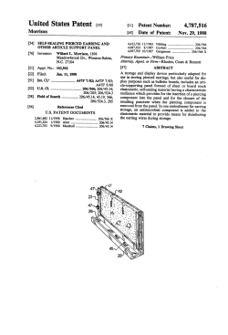 Self-sealing pierced earring and other article support panel