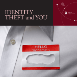 Identity Theft and You