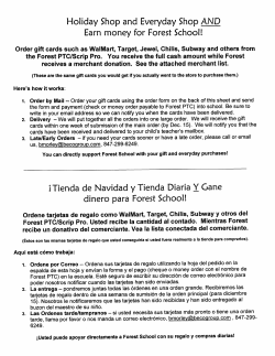 Holiday Shop and Everyday ShopAND Earn money for Forest School!