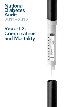 National Diabetes Audit Report 2: Complications and Mortality