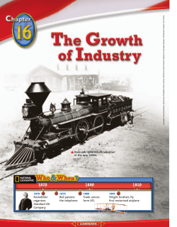 Chapter 16: The Growth of Industry