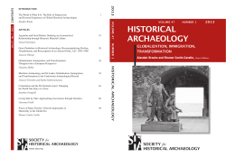 historical archaeology - Historische Arch&auml;ologie