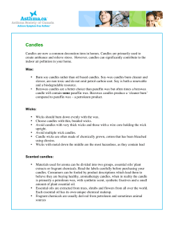 candles - Asthma.ca