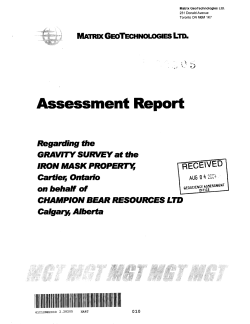 ASSESSMENT RPT ON GRAVITY SURV HART TP