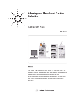Advantages of Mass-based Fraction Collection Application Note