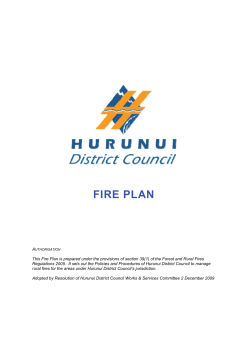 FIRE PLAN - Hurunui District Council