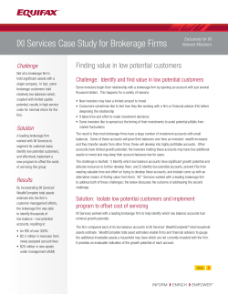 IXI Services Case Study for Brokerage Firms