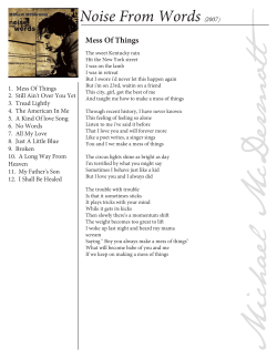 Noise From Words - Michael McDermott