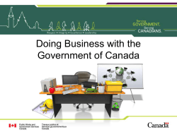Doing Business with the Government of Canada