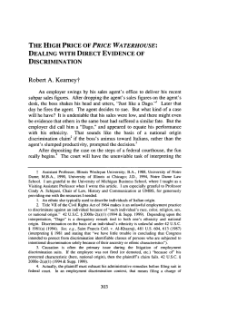 The High Price of Price Waterhouse: Dealing With Direct Evidence