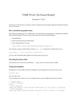 COMP 50 Lab: The Nearest Hospital