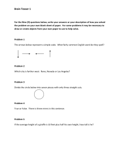Brain Teaser 1
