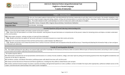 Unit 11.5: Historical Fiction Using Informational Text