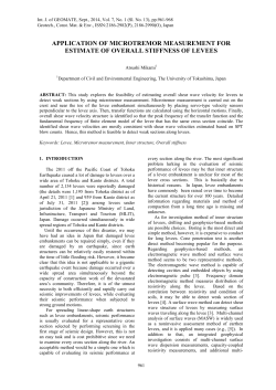 application of microtremor measurement for estimate of overall