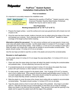 Instructions PF-2 - American Polywater Corporation