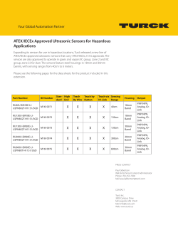 ATEX/IECEx Approved Ultrasonic Sensors for Hazardous