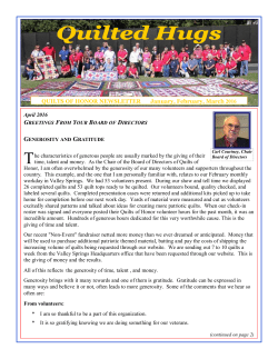 April 2016 Newsletter