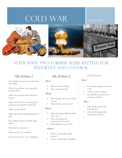 COLD WAR - Buford world history