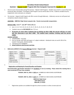 High School Summer REPEAT Credit 2016 _1_