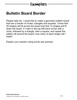 Bulletin Board Border
