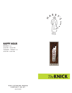 happy hour - Harry`s Bar and Grill