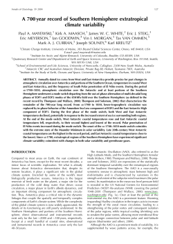 A 700 year record of Southern Hemisphere extratropical climate