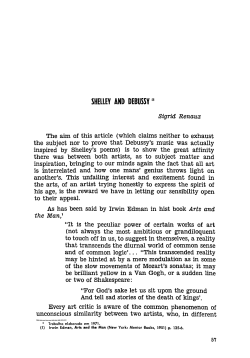 shelley and debussy