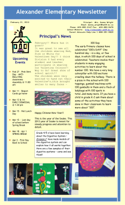 Alexander Elementary Newsletter