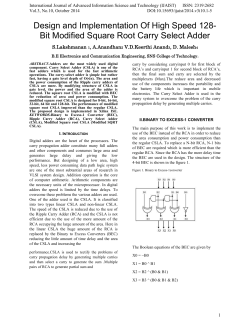 Bit Modified Square Root Carry Select Adder