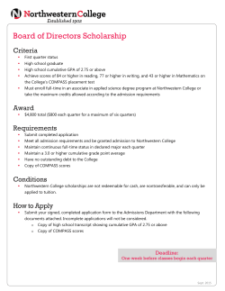 Board of Directors Scholarship