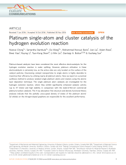 Platinum single-atom and cluster catalysis of the hydrogen evolution