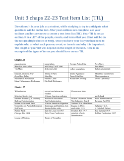 unit 3 TIL - San Diego Unified School District
