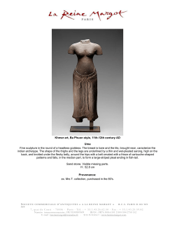 Khmer art, Ba Phuon style, 11th-12th century AD Uma Fine sculpture