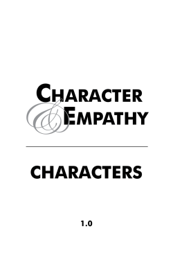 MFAVN RPG Character Studies