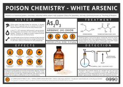 poison chemistry - white arsenic