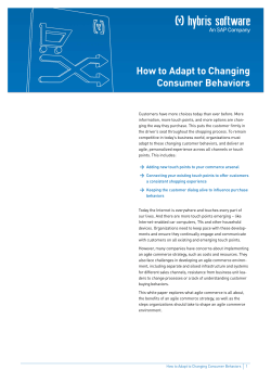 How to Adapt to Changing Consumer Behaviors