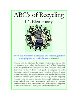 ABC`s of Recycling