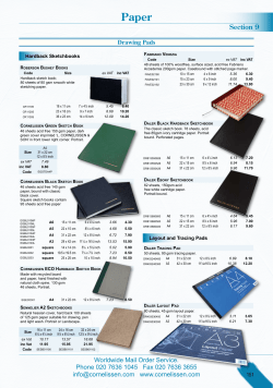 Drawing Pads - Cornelissen