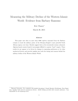 Measuring the Military Decline of the Western Islamic World