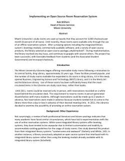 Implementing an Open Source Room Reservation System